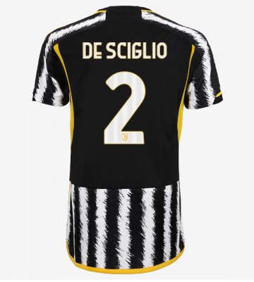 Juventus Mattia De Sciglio #2 Replika Hjemmebanetrøje Dame 2023-24 Kortærmet